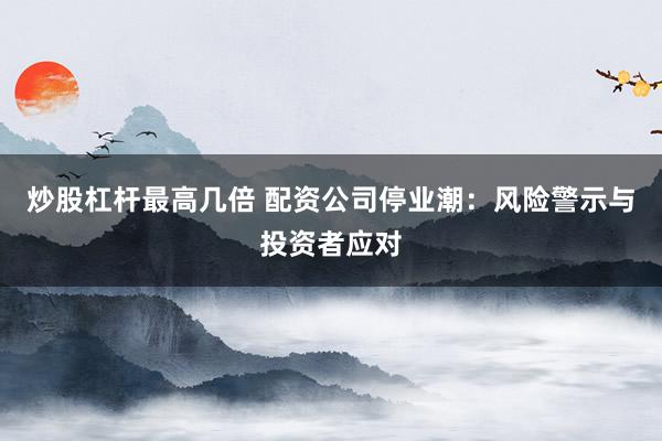 炒股杠桿最高幾倍 配資公司停業(yè)潮：風(fēng)險(xiǎn)警示與投資者應(yīng)對(duì)